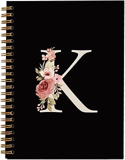 Personalized Black Hardcover Spiral Notebook for Writing