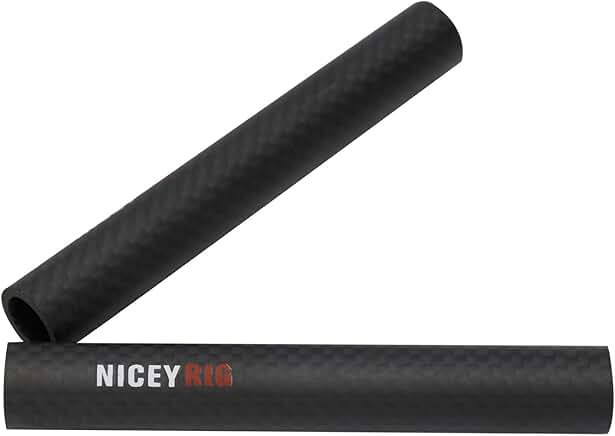 Set of two 15mm carbon fiber 4-inch rods