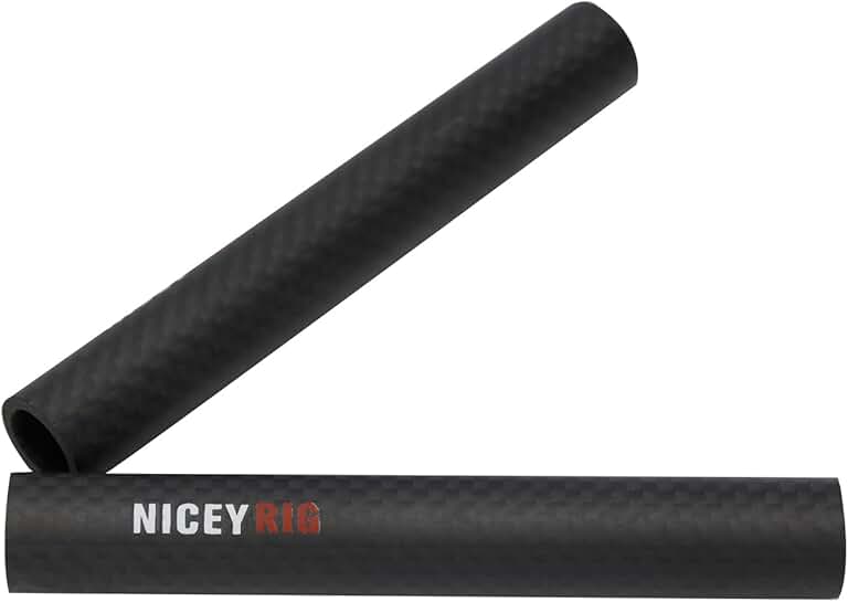 Set of two 15mm carbon fiber 4-inch rods