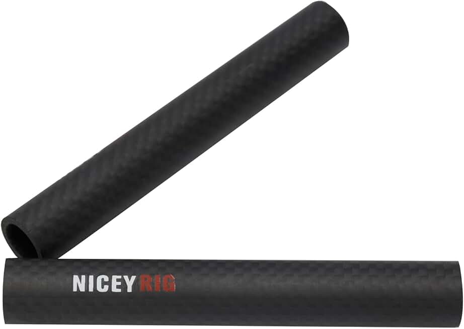 Set of two 15mm carbon fiber 4-inch rods