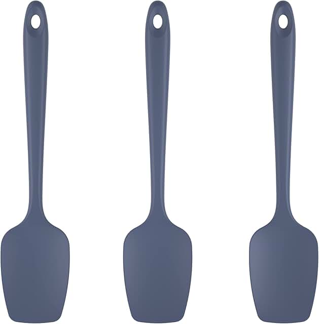 Silicone Spoon and Spatula Set for Cooking and Baking