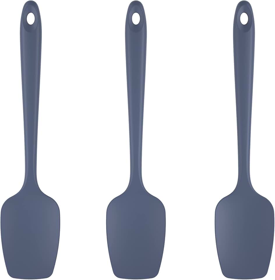 Silicone Spoon and Spatula Set for Cooking and Baking