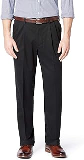 Men's Relaxed Fit Pleated Khaki Pants
