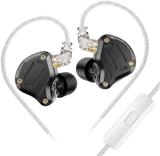 Wired Gaming Earbuds with Mic and 4-Level Tuning