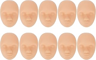 10 Pcs Silicone Practice Skin Heads for Microblading and Tattooing
