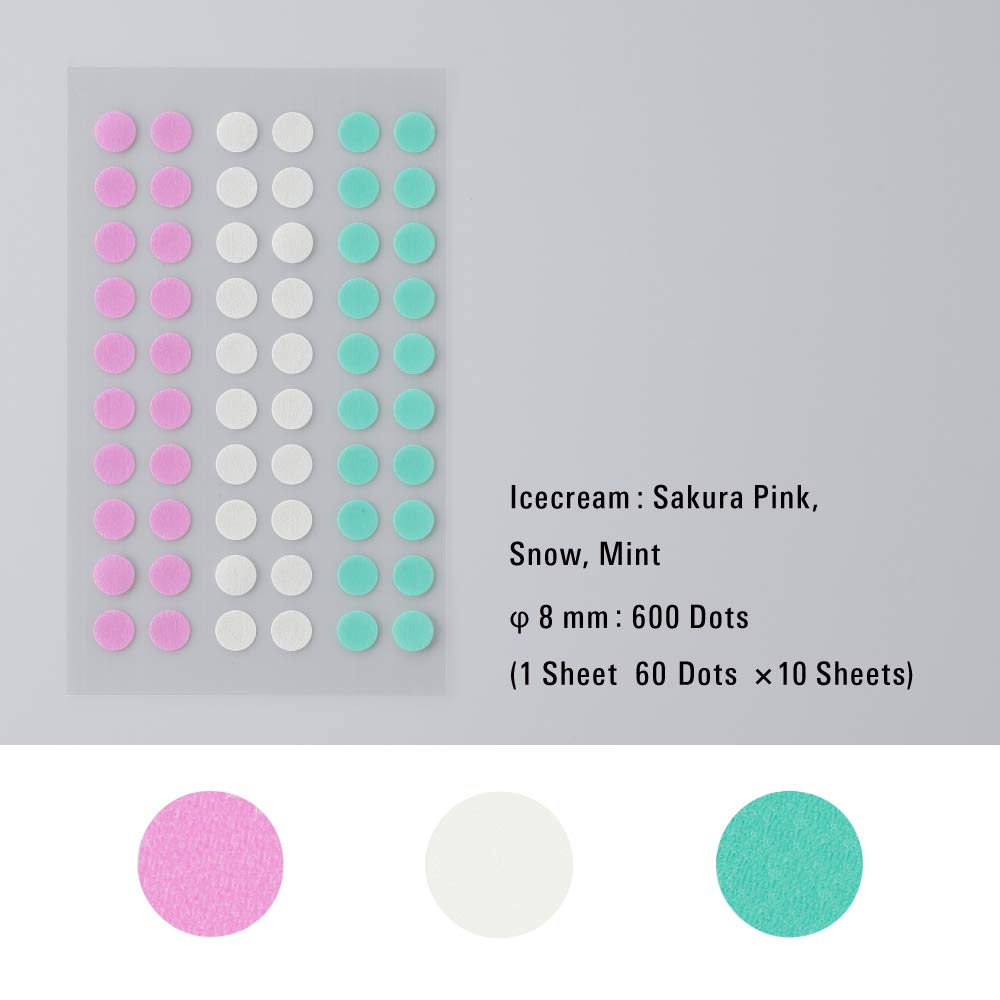 Masking Tape Patches, 0.3" diameter, 60 dots per sheet