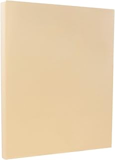 Ivory Vellum Bristol Cardstock, 8.5" x 11", 67 lb, 50 sheets