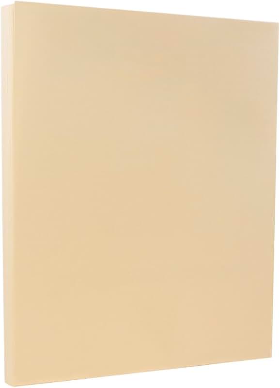Ivory Vellum Bristol Cardstock, 8.5" x 11", 67 lb, 50 sheets