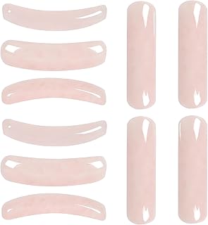 10 Pieces Natural Curved Rose Quartz Beads for Jewelry Making