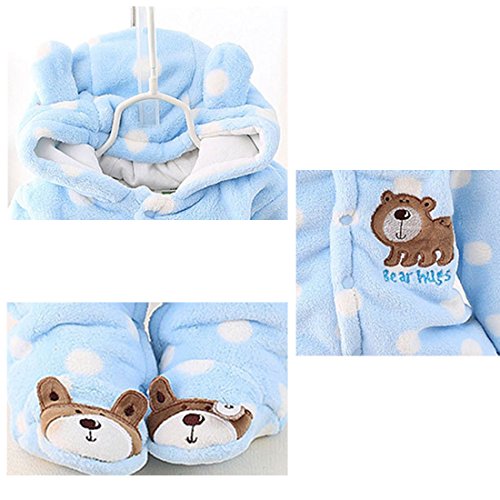 Baby Jumpsuit Outfit Hoody Coat Winter Infant Rompers Toddler Clothing Bodysuit