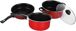 3-Piece Nonstick Cooking Pan Set for Daily Use