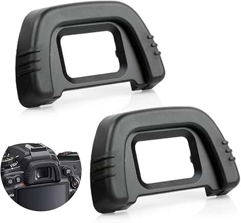 2 Pack Camera Eyecups for Nikon D7000 D750 D610 D600 D300 D200 D100 D90 D80 D70 D70s