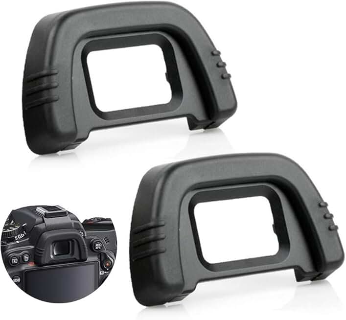 2 Pack Camera Eyecups for Nikon D7000 D750 D610 D600 D300 D200 D100 D90 D80 D70 D70s