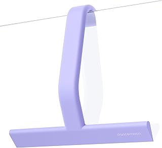 10-Inch Purple Silicone Shower Squeegee with Built-in Hook