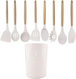 White Food Grade Silicone Kitchen Utensil Set