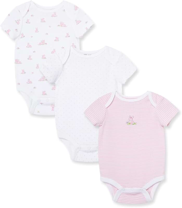 Baby Girl Cotton Bodysuits Pack for Newborn to 9 Months
