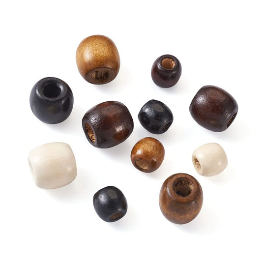 Natural Wood Beads for Jewelry and Home Decor