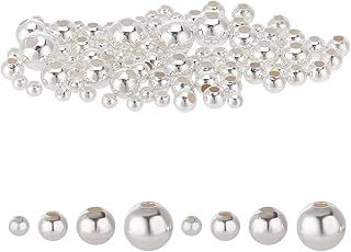 95pcs Sterling Silver Beads for Jewelry Making
