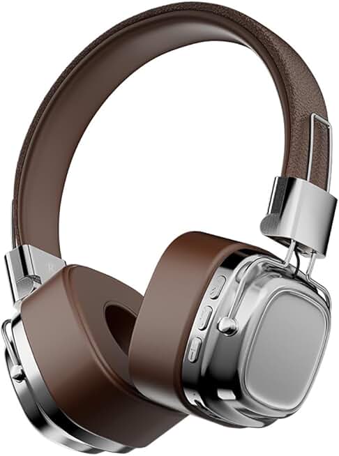 Retro Bluetooth Over-Ear Headphones with 15-Hour Playtime