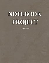 Large Print Black and Blue Project Notebook for Tasks and Ideas