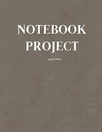 Large Print Black and Blue Project Notebook for Tasks and Ideas