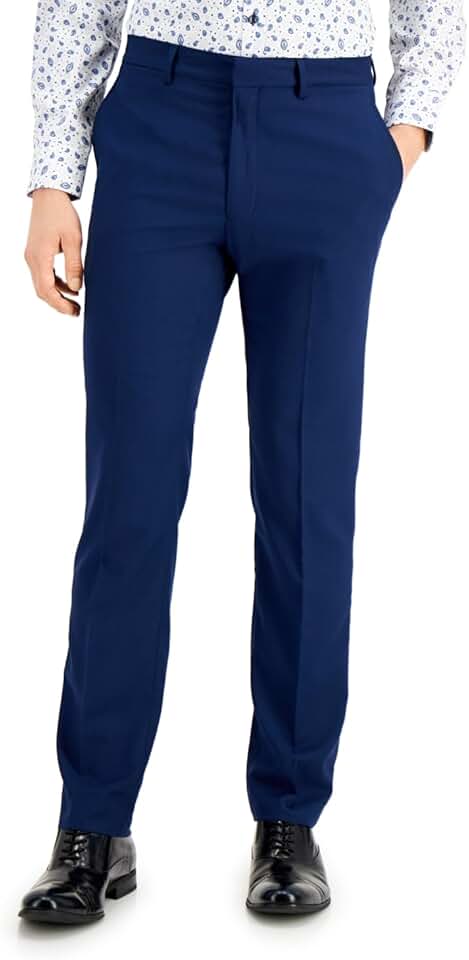 Men's Blue Suit Pants, 36W x 32L