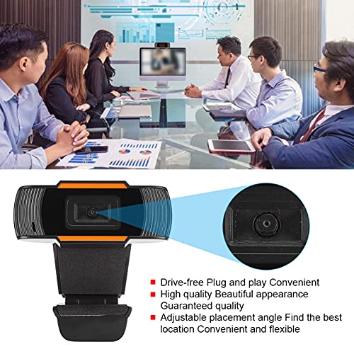 USB Webcam,Computer Camera Web Camera Built-in Noise Reduction Microphone USB Camera Microphone Webcam Desktop Computer Parts for Vista / Win7 / Win8 / Win10
