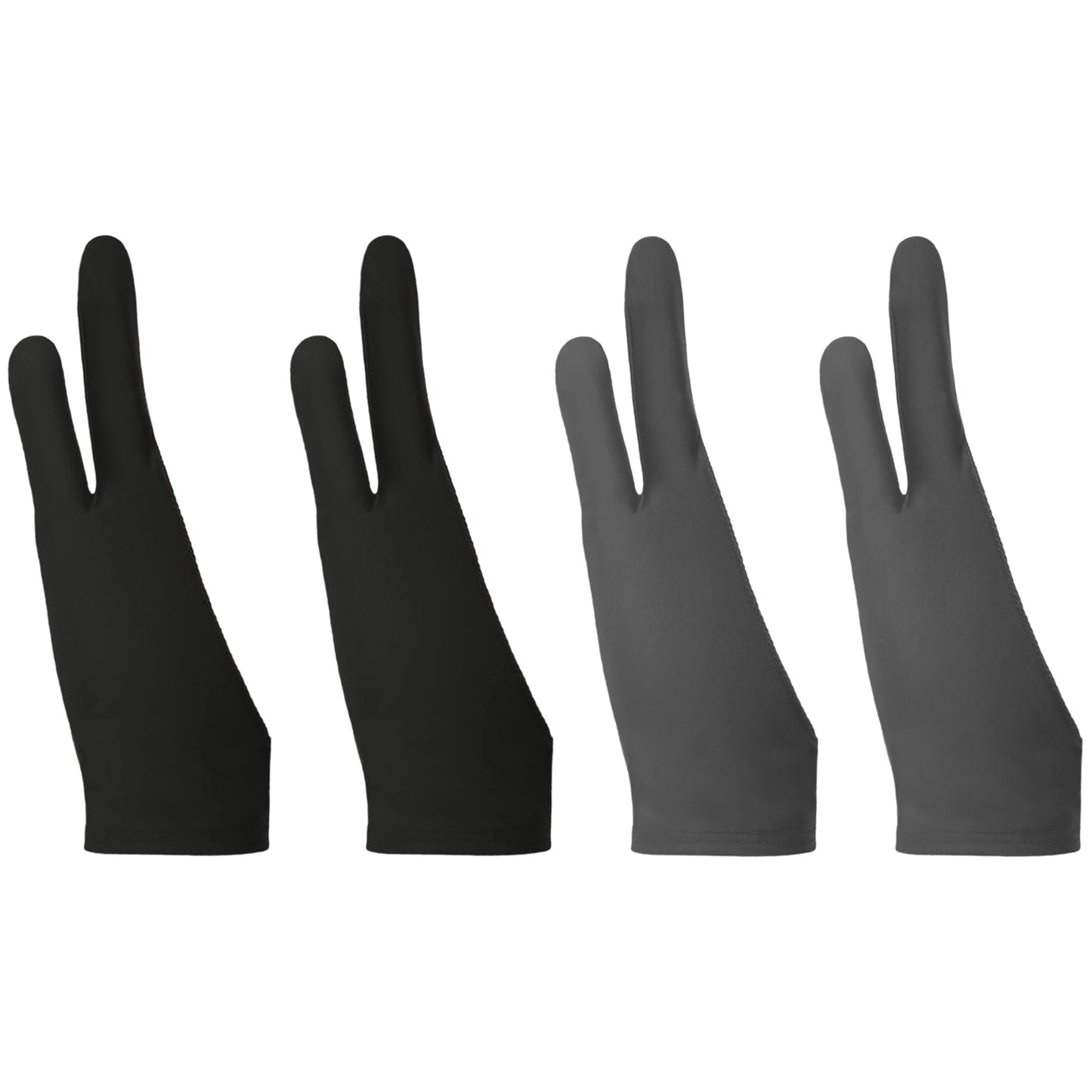 Set of four drawing gloves for tablets, free size