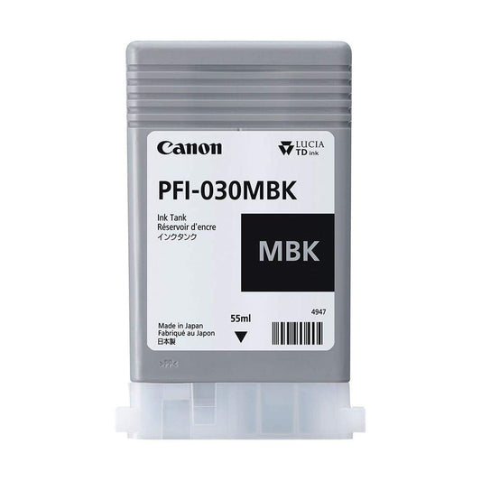 Matte Black Ink 55ml (PFI-030MBK) for imagePROGRAF TA-20 and TA-30
