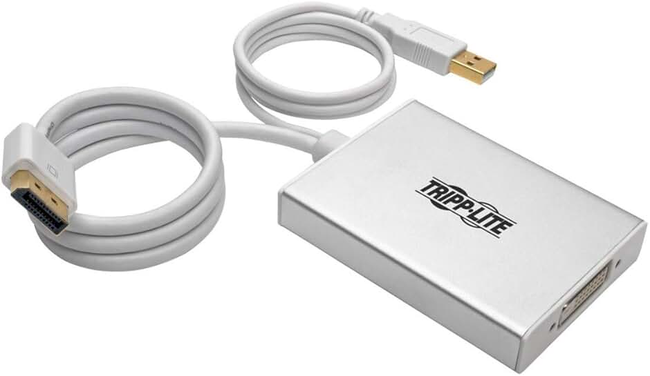 6-inch DisplayPort to DVI active video adapter