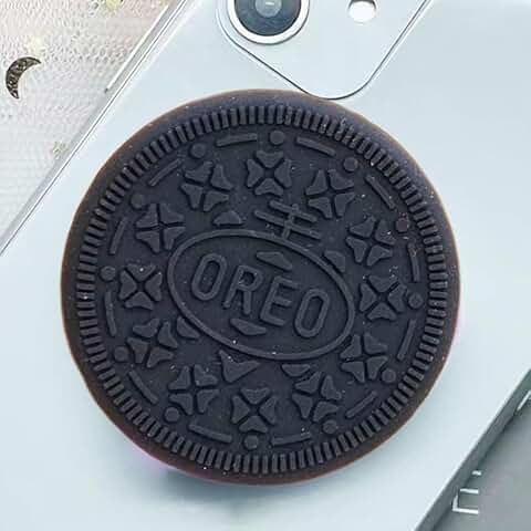 Cute Black Cookie Phone Grip for Women