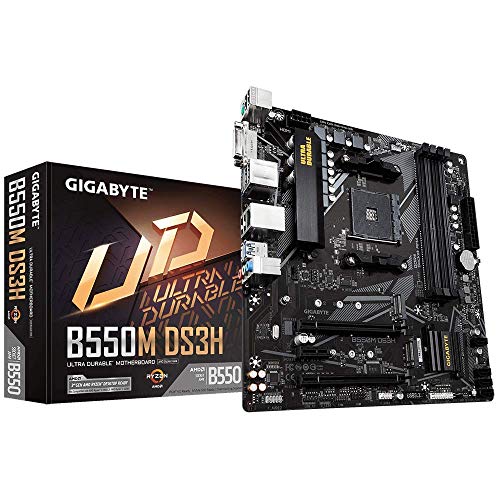 B550M DS3H (AM4 AMD/B550/Micro ATX/Dual M.2/SATA 6Gb/s/USB 3.2 Gen 1/PCIe 4.0/HMDI/DVI/DDR4/Motherboard)