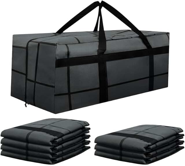 Extra Large Heavy Duty Moving Bags with Zippers and Handles