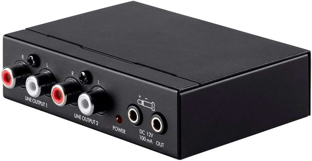 Multizone RJ45 to RCA Converter in Black