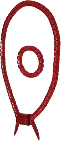 Traditional plastic coral beads necklace and bracelet set