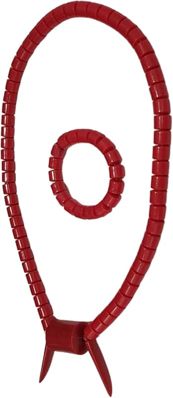 Traditional plastic coral beads necklace and bracelet set