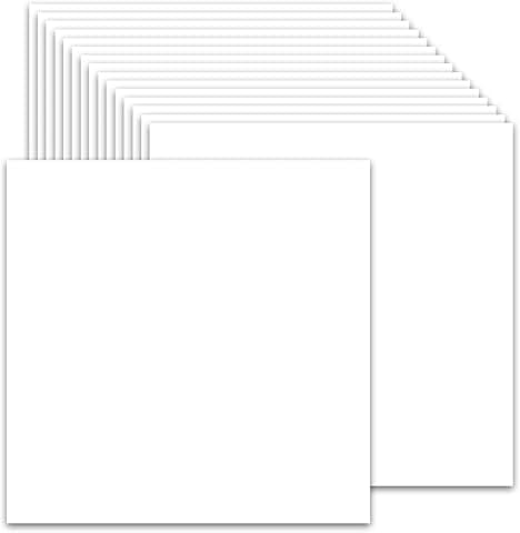 50 Sheets White 12x12 Cardstock, 80lb for Crafts and Invitations
