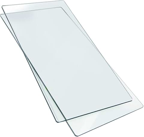Set of two transparent extended cutting pads, 14.63" x 6.25"