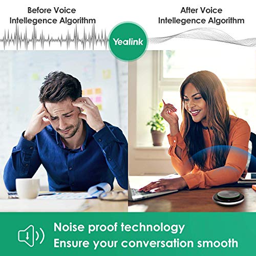 Bluetooth Speakerphone Conference Speakerphone Microphone Teams CP700 USB Speaker Full Duplex Noise Reduction Algorithm Home Office 360 Voice Pickup (