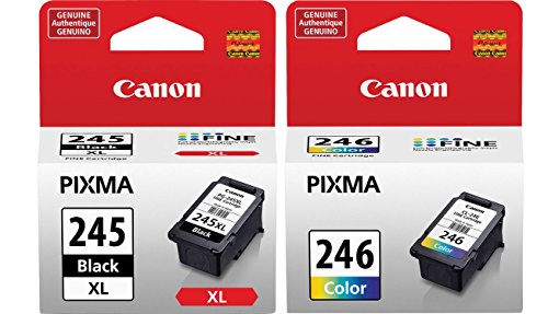 PG-245 XL High Capacity Black Ink Cartridge (8278B001) + CL-246 Color Ink Cartridge (8281B001)