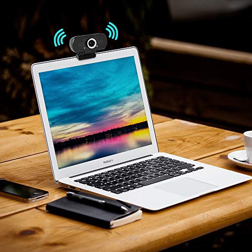1080P Webcam with Microphone, HD Webcam with Mic for PC Desktop & Laptop USB Web Camera Plug and Play for YouTube/Conference/Gaming/Online Classes (A)