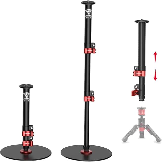Round Base Monopod, 10kg Max, Adjustable Height