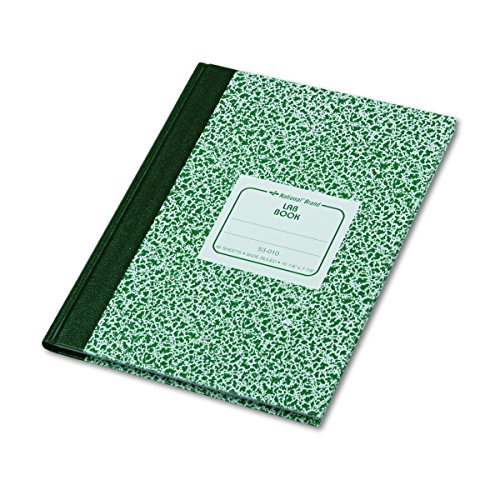 Wide Rule Green Marble Cover Lab Notebook