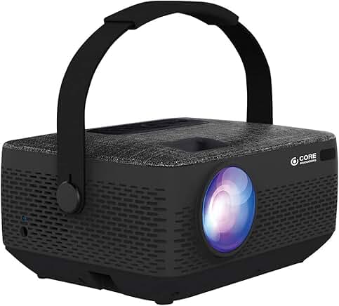 Portable HD LCD Home Theater Projector with Rechargeable Battery