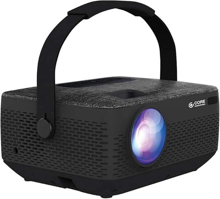 Portable HD LCD Home Theater Projector with Rechargeable Battery