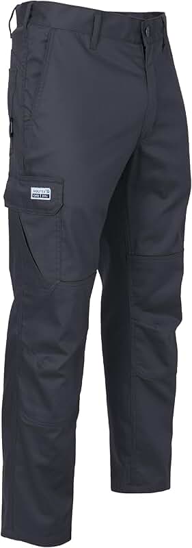 Men's Flame Resistant Pants with 6 Pockets and Reinforced Knees