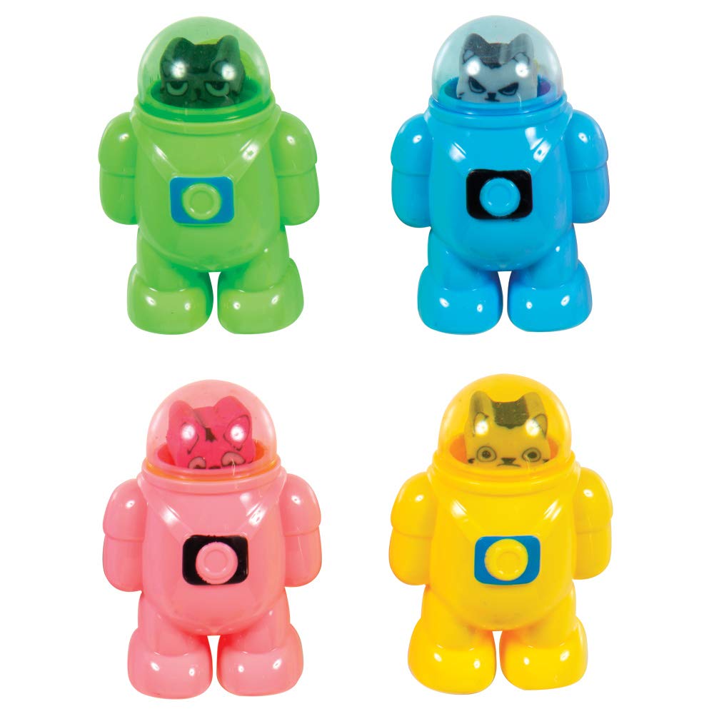 Pack of 24 Major Tom Cat Pencil Sharpeners and Erasers