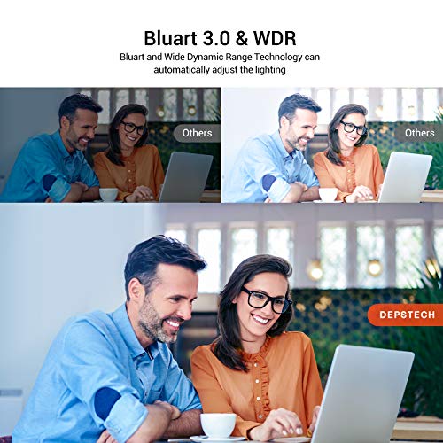 4K Webcam, DW49 HD 8MP Sony Sensor Autofocus Webcam with Microphone, Privacy Cover and Tripod, Plug and Play USB Computer Web Camera for Pro Streaming/Online Teaching/Video Calling/Zoom/Skype