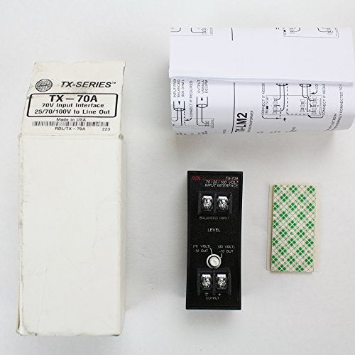 Rdl Tx-70A Input Interface With Unbalanced Line Out