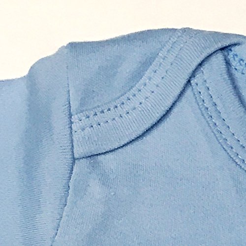 Baby Blank Long Sleeve Onesie Pastel (0-3 Months, Blue)